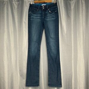 PAIGE HIDDEN HILLS STRAIGHT BLUE JEANS SIZE 26